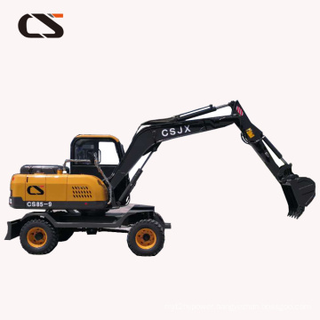 hydraulic excavator Changsong CS85 wheel excavator